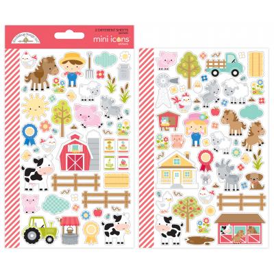 Doodlebug Down on the Farm - Mini Icons Stickers